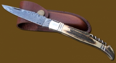 Damascus Laguiole Knives