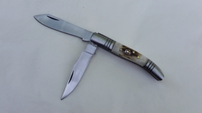 Stainless Steel Double Blade Folding Knife