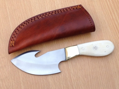 Stainless Steel Gut Hook Skinner Knife