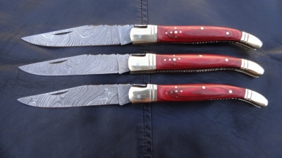 Damascus Laguiole Knives