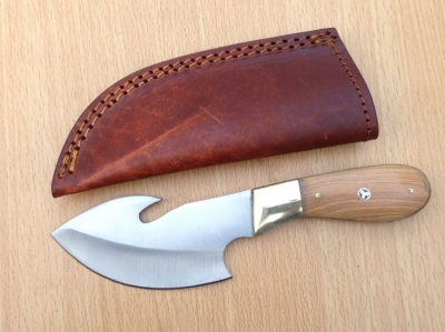 Stainless Steel Gut Hook Skinner Knife