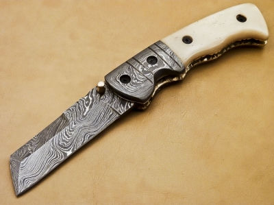 Damascus Folding Knife